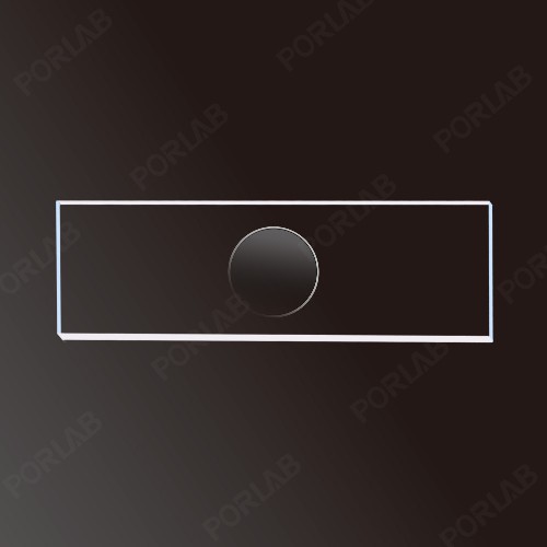 MICROSCOP SLIDES, WITH SINGLE CAVITY, GROUND EDGE, CORNER 45°, GLASS