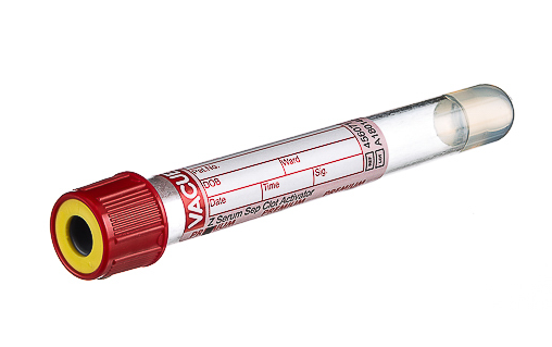 Vacuette Plain tube with gel, premium cap, paper label, 5 ml