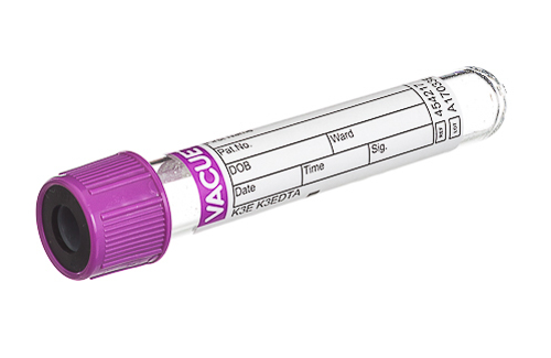Vacuette EDTA Tube K3E, non-ridged cap, paper label, 3 ml