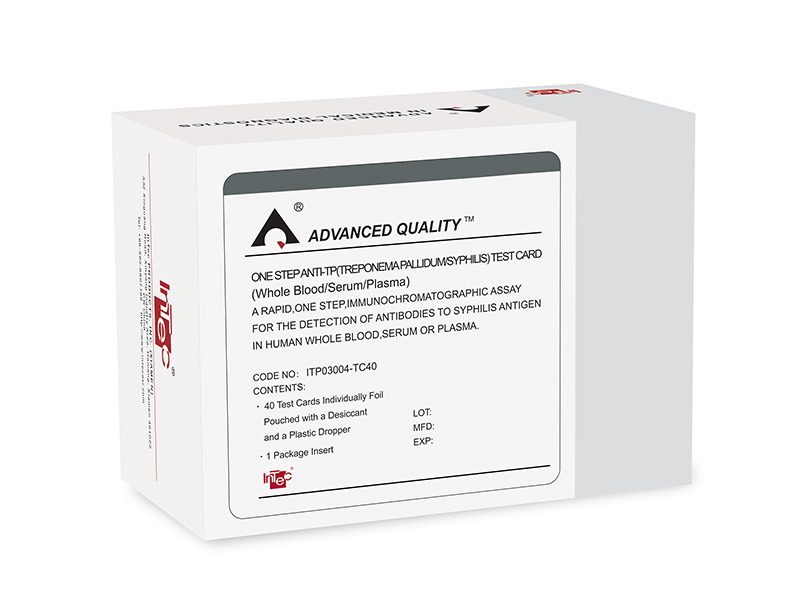 ONE STEP ANTI-TREPONEMA PALLIDUM /SYPHILIS TEST, WHOLE BLOOD, SERUM, PLASMA, 40 TEST